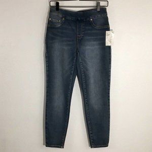NEW Tribal AUDREY Ankle Jegging Women's Size 2 Pull-On Comfort Blue Jeans
